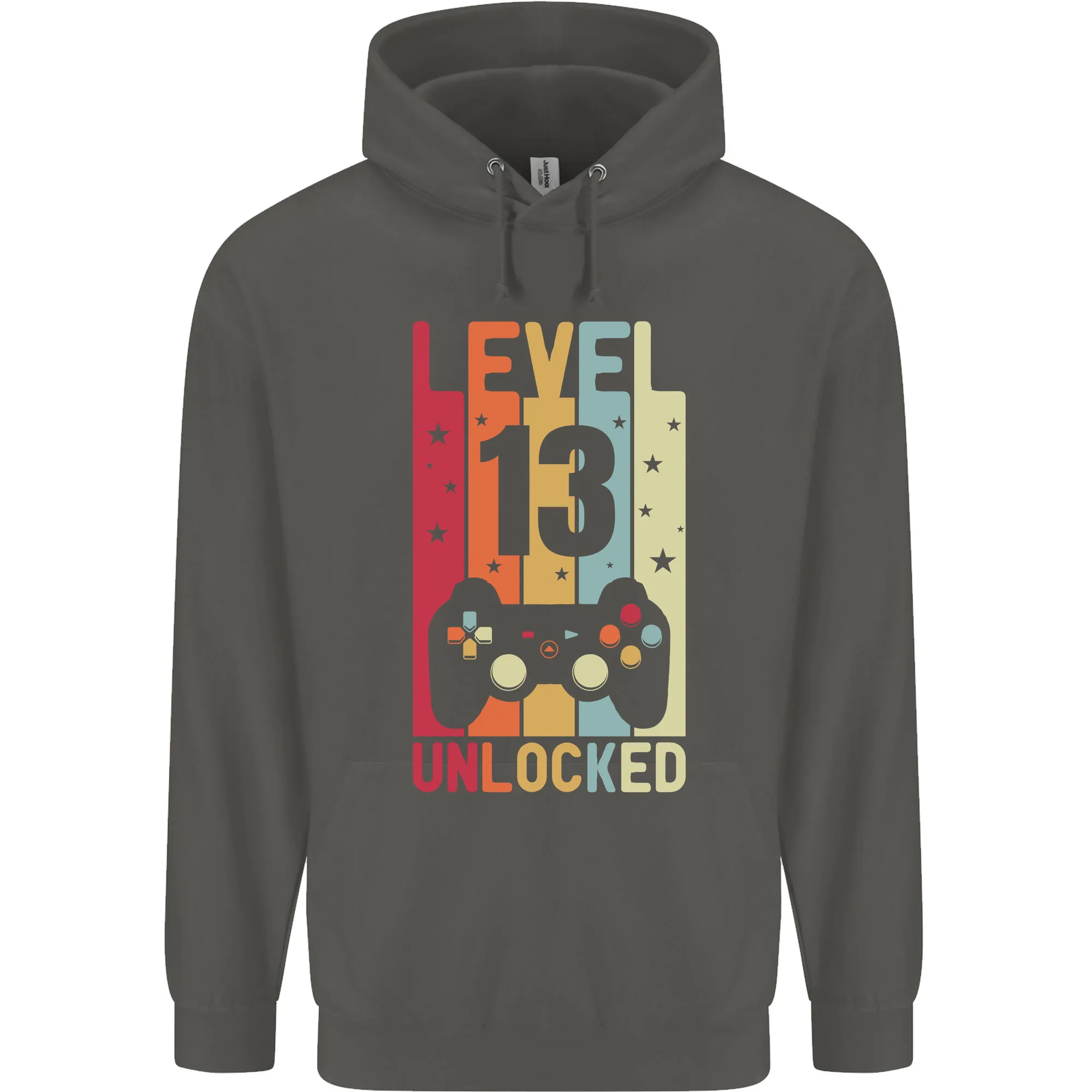 13th Birthday 13 Year Old Level Up Gaming Childrens Kids Hoodie