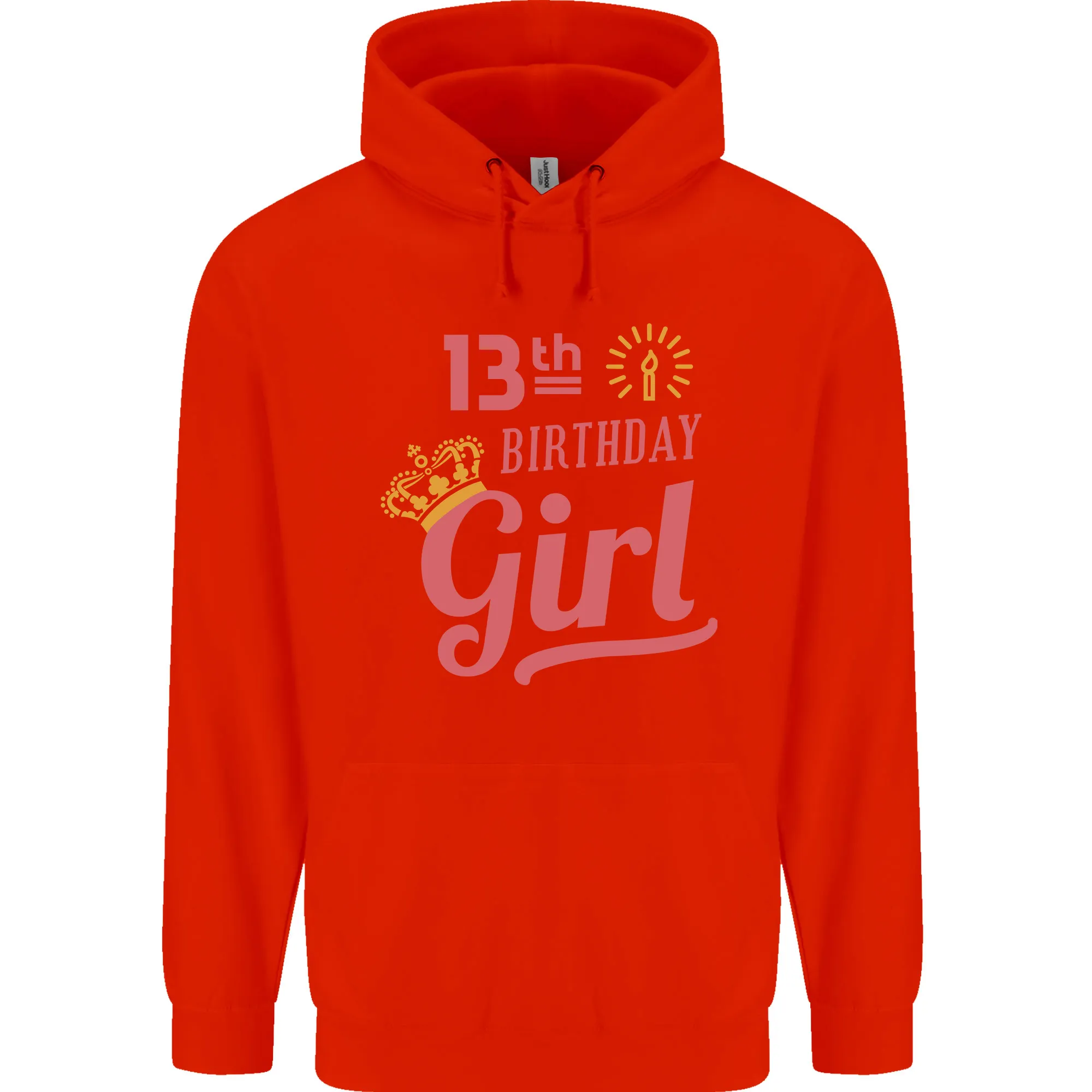 13th Birthday Girl 13 Year Old Princess Childrens Kids Hoodie