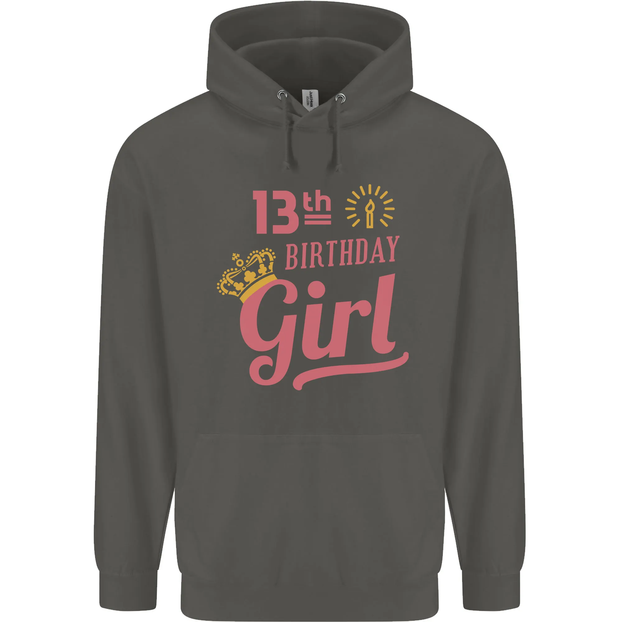 13th Birthday Girl 13 Year Old Princess Childrens Kids Hoodie