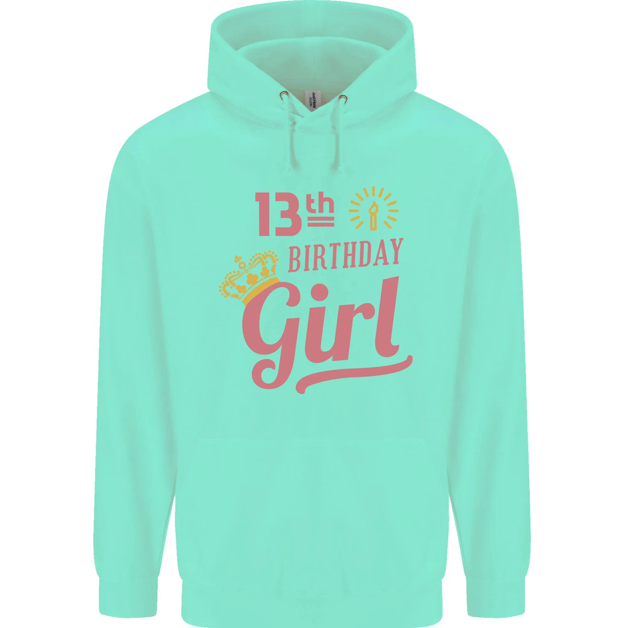 13th Birthday Girl 13 Year Old Princess Childrens Kids Hoodie