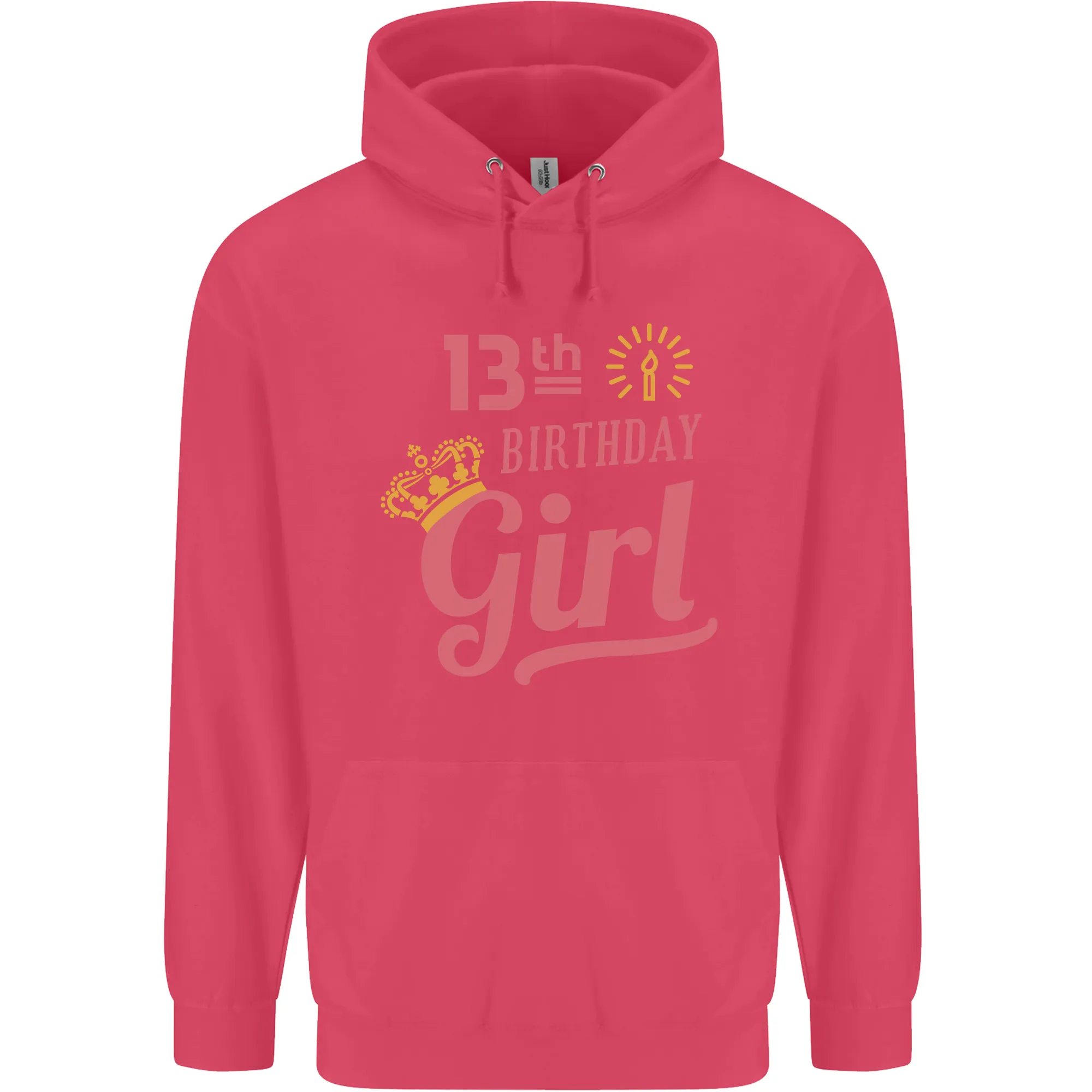 13th Birthday Girl 13 Year Old Princess Childrens Kids Hoodie