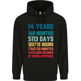 14th Birthday 14 Year Old Childrens Kids Hoodie