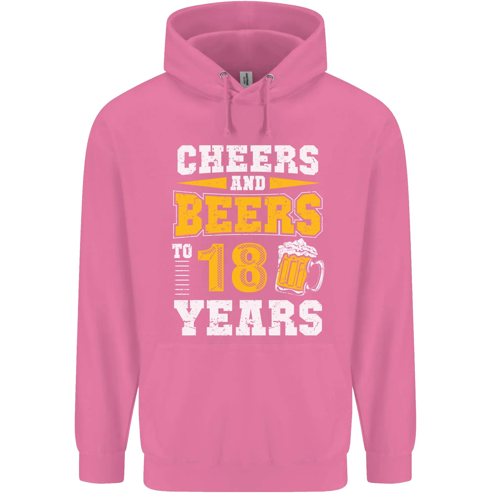 18th Birthday 18 Year Old Funny Alcohol Mens 80% Cotton Hoodie