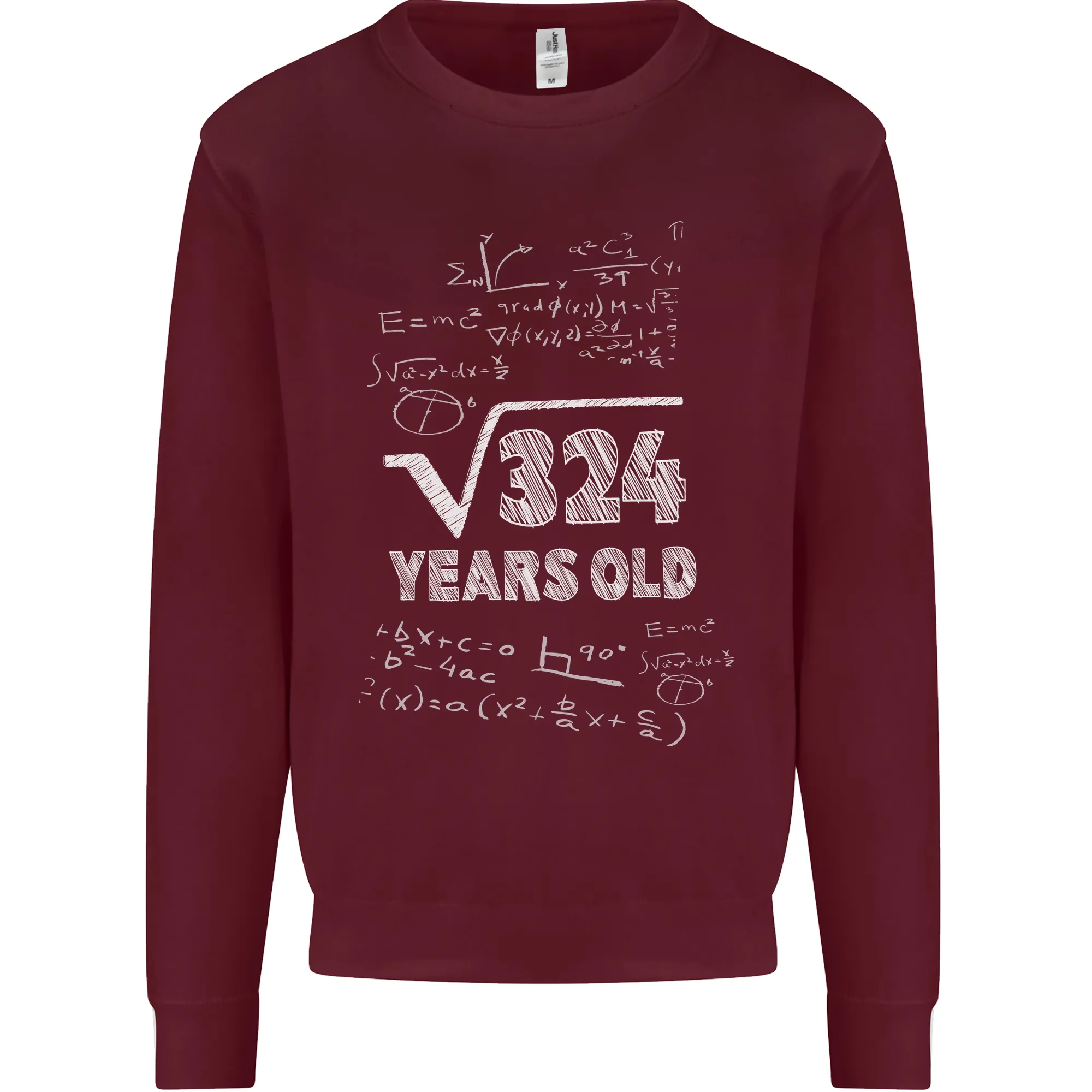 18th Birthday 18 Year Old Geek Funny Maths Mens Sweatshirt Jumper