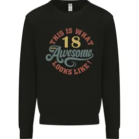 18th Birthday Mens Sweatshirt Jumper - 80 Years Old & Awesome Style