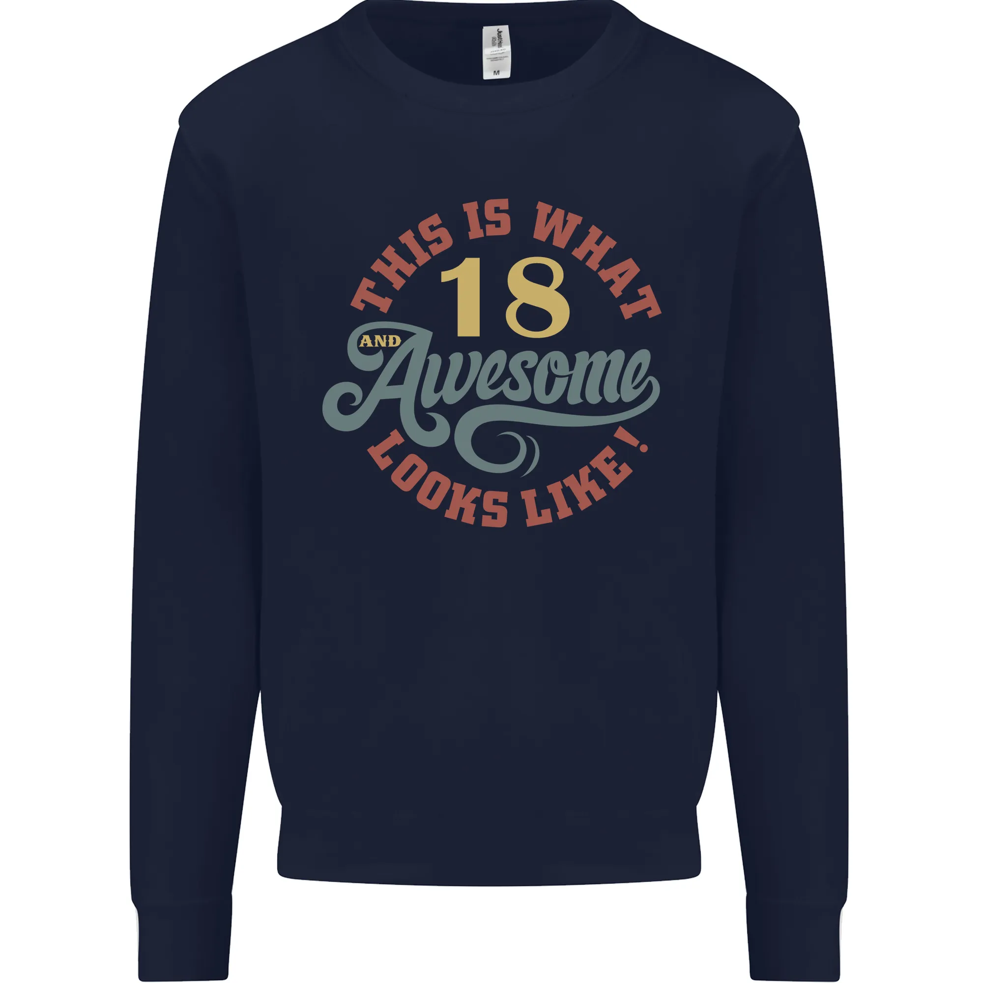 18th Birthday Mens Sweatshirt Jumper - 80 Years Old & Awesome Style