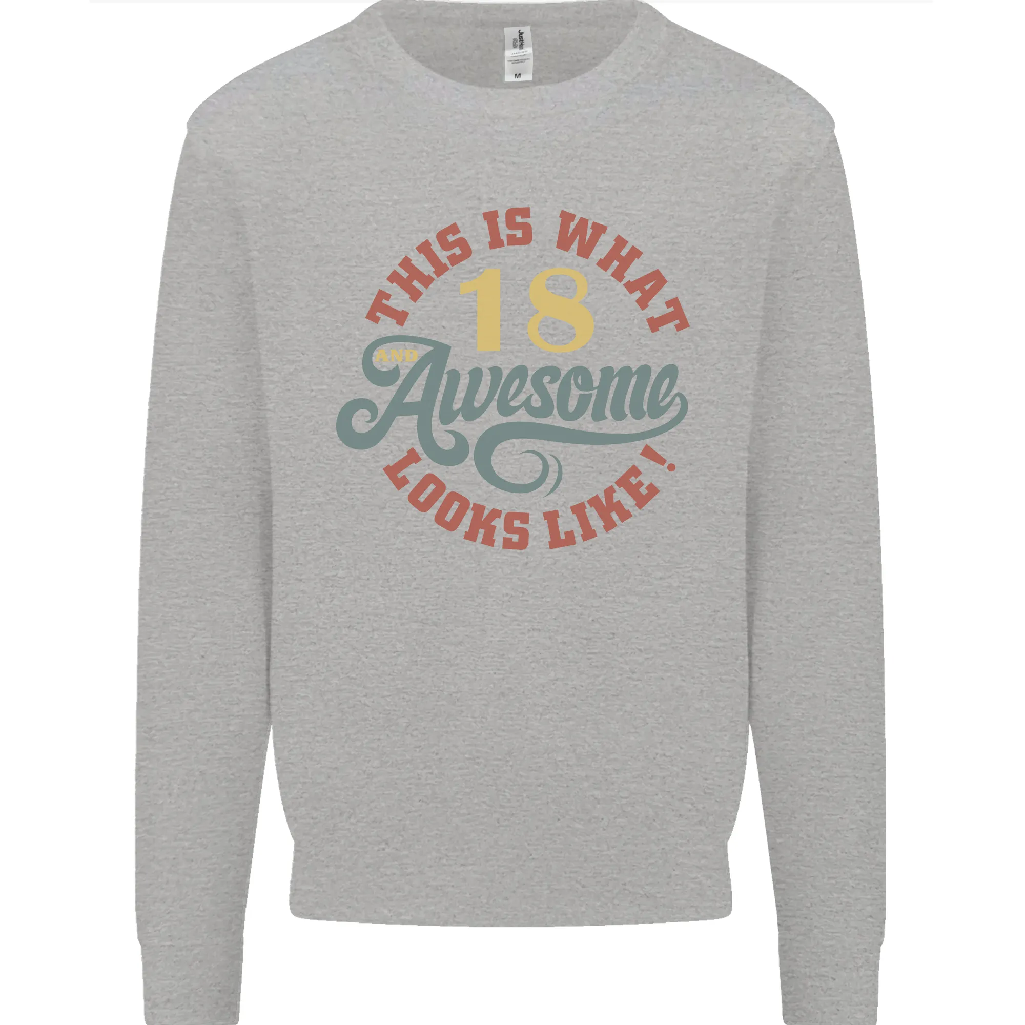 18th Birthday Mens Sweatshirt Jumper - 80 Years Old & Awesome Style