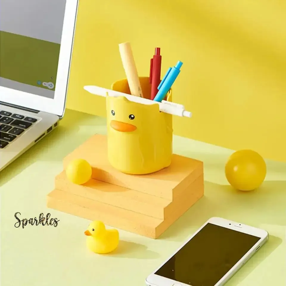 ADORABLE DUCK PEN HOLDER