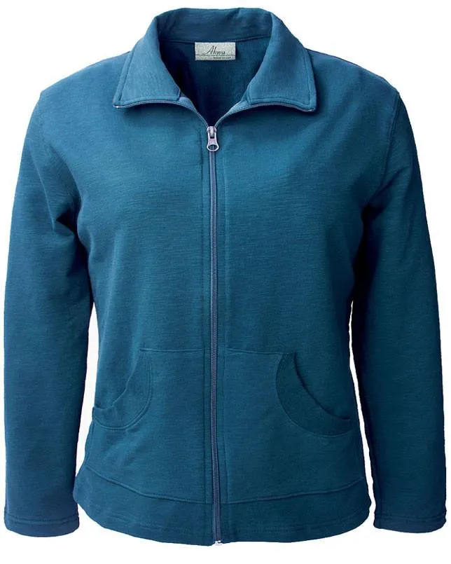 AKWA Ladies' Lightweight Slub Terry Jacket