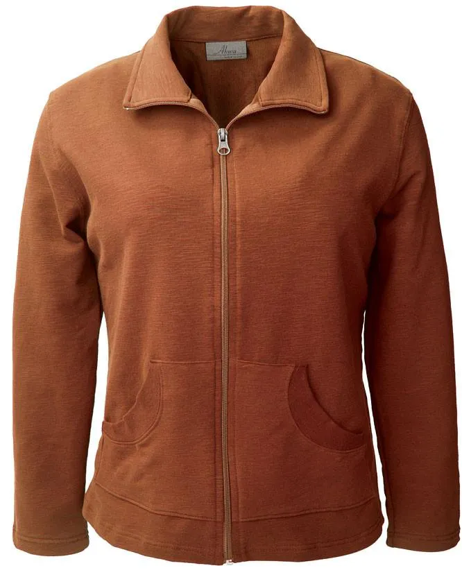 AKWA Ladies' Lightweight Slub Terry Jacket