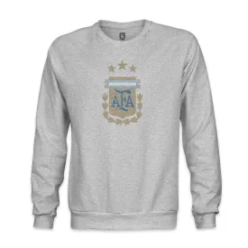 Argentina Color Badge Crewneck Sweatshirt - Grey