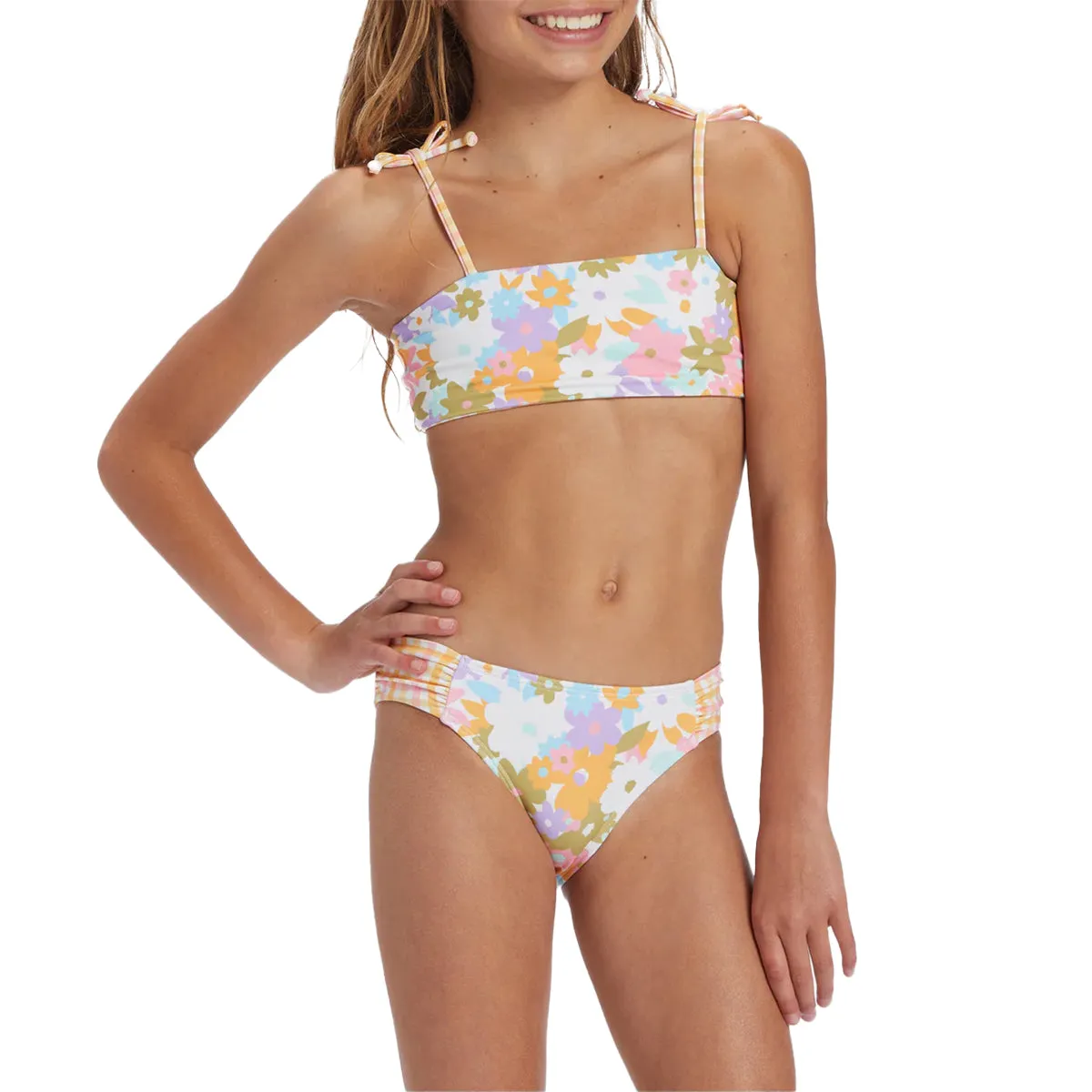 Billabong Youth Kissed By The Sun Reversible Tank Bikini Swimsuit Set