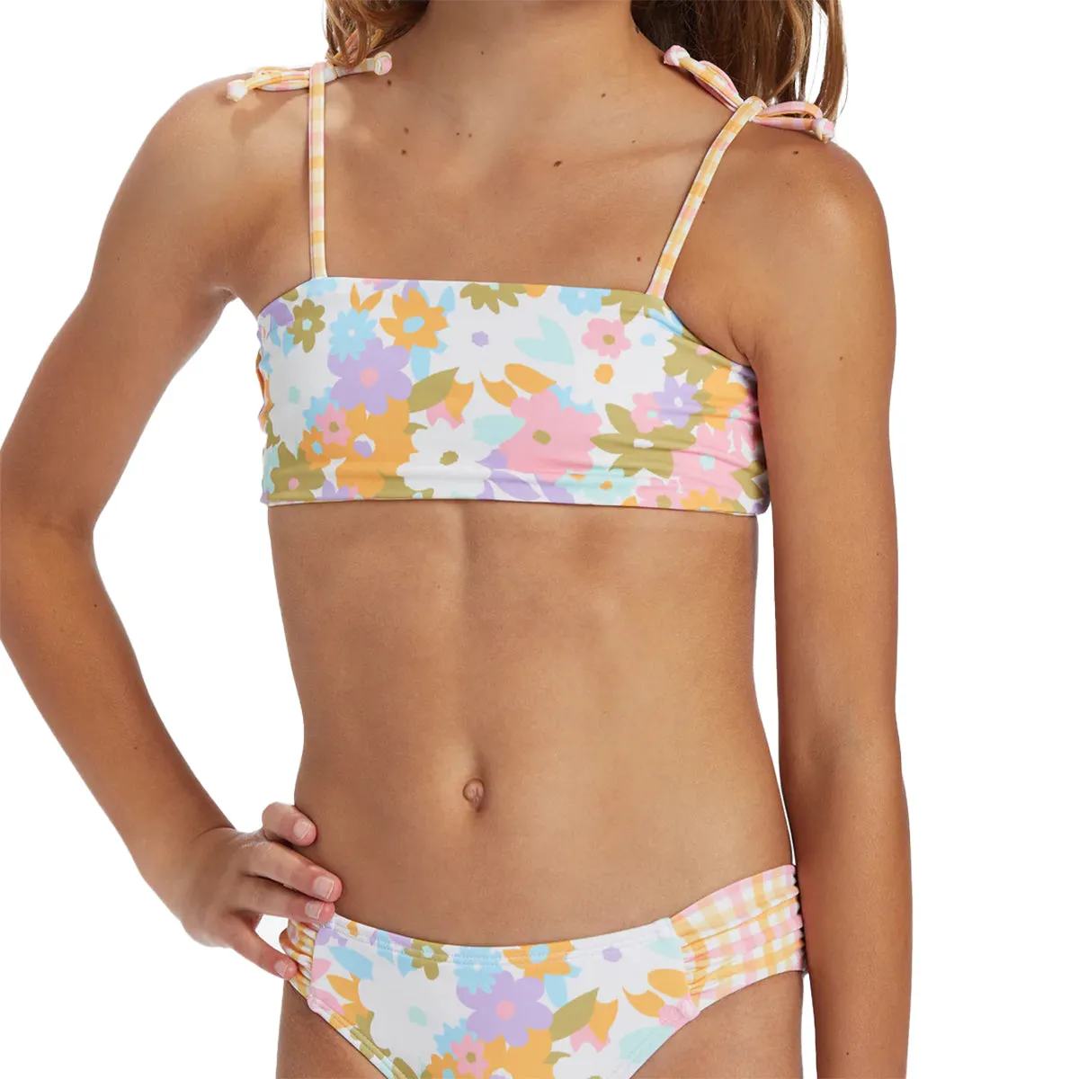 Billabong Youth Kissed By The Sun Reversible Tank Bikini Swimsuit Set