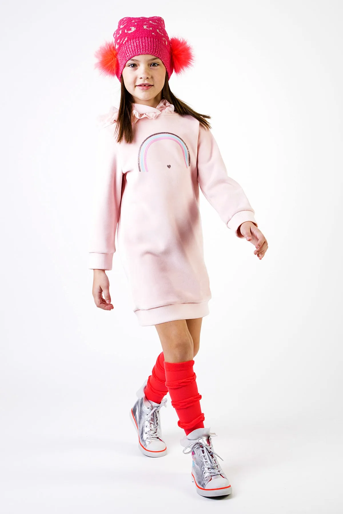 Billieblush Hoodie Rainbow Girls Dress