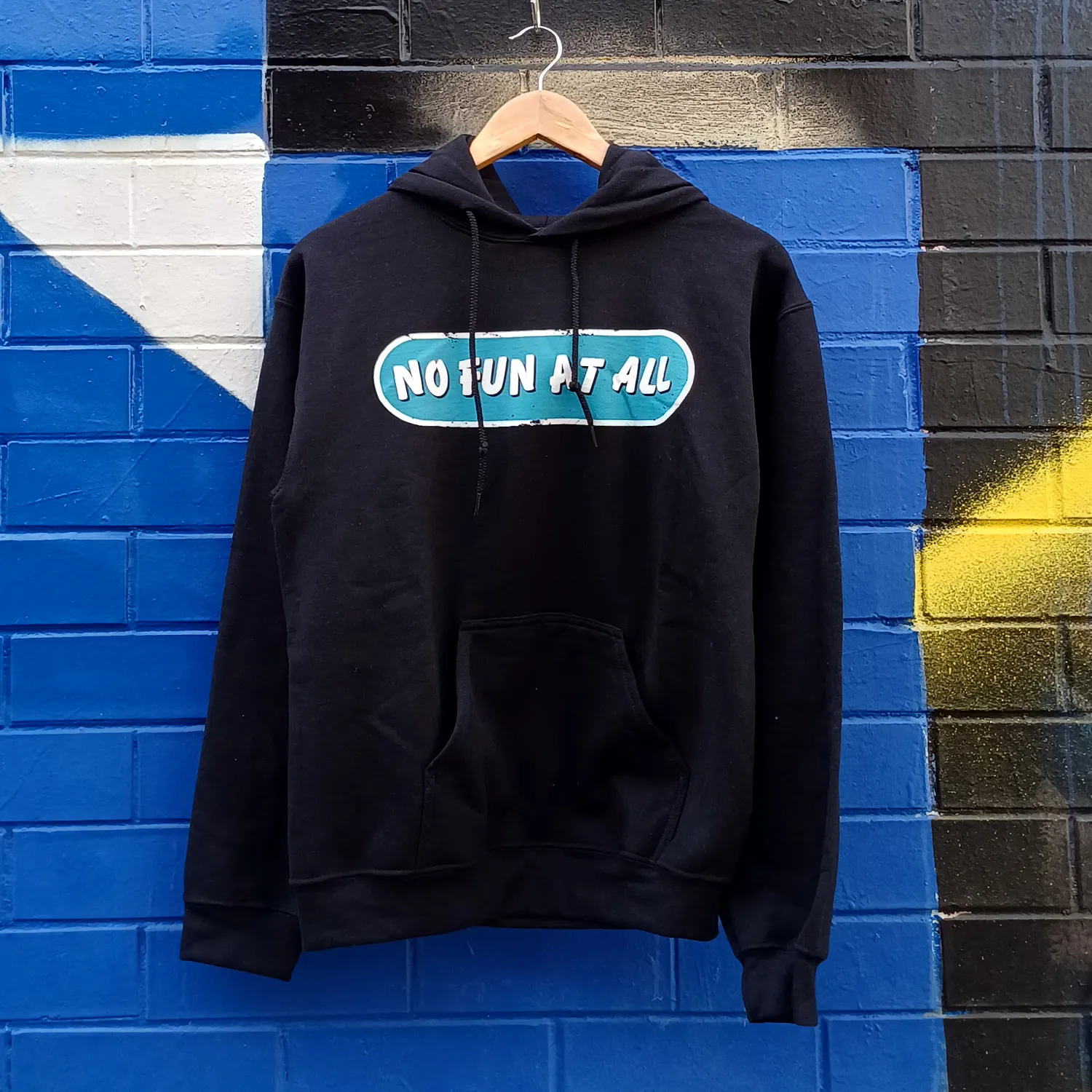 Blue Logo Hoodie (Black)