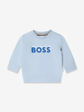 BOSS Baby Boys Logo Print Sweatshirt in Blue