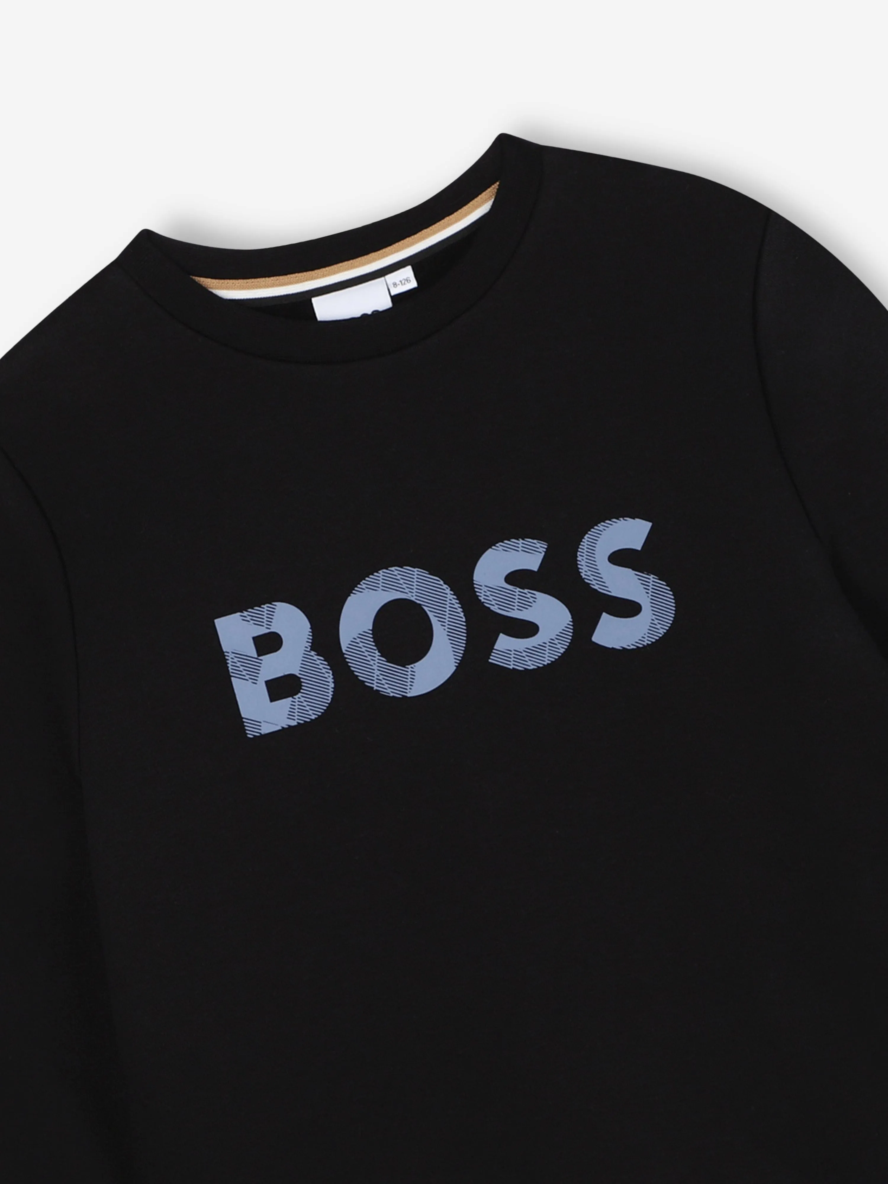 BOSS Boys Logo Print Sweatshirt in Black