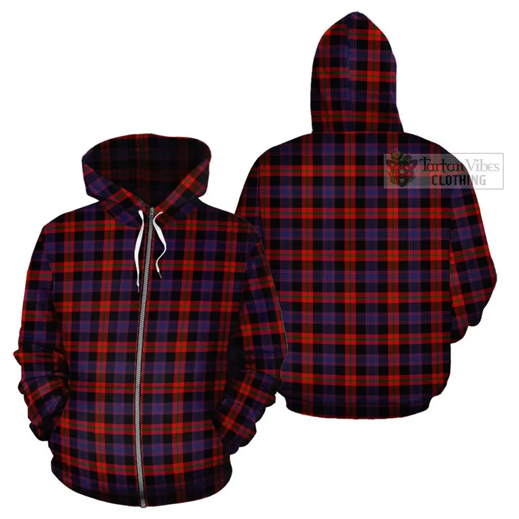 Brown (Broun) Tartan Cotton Hoodie