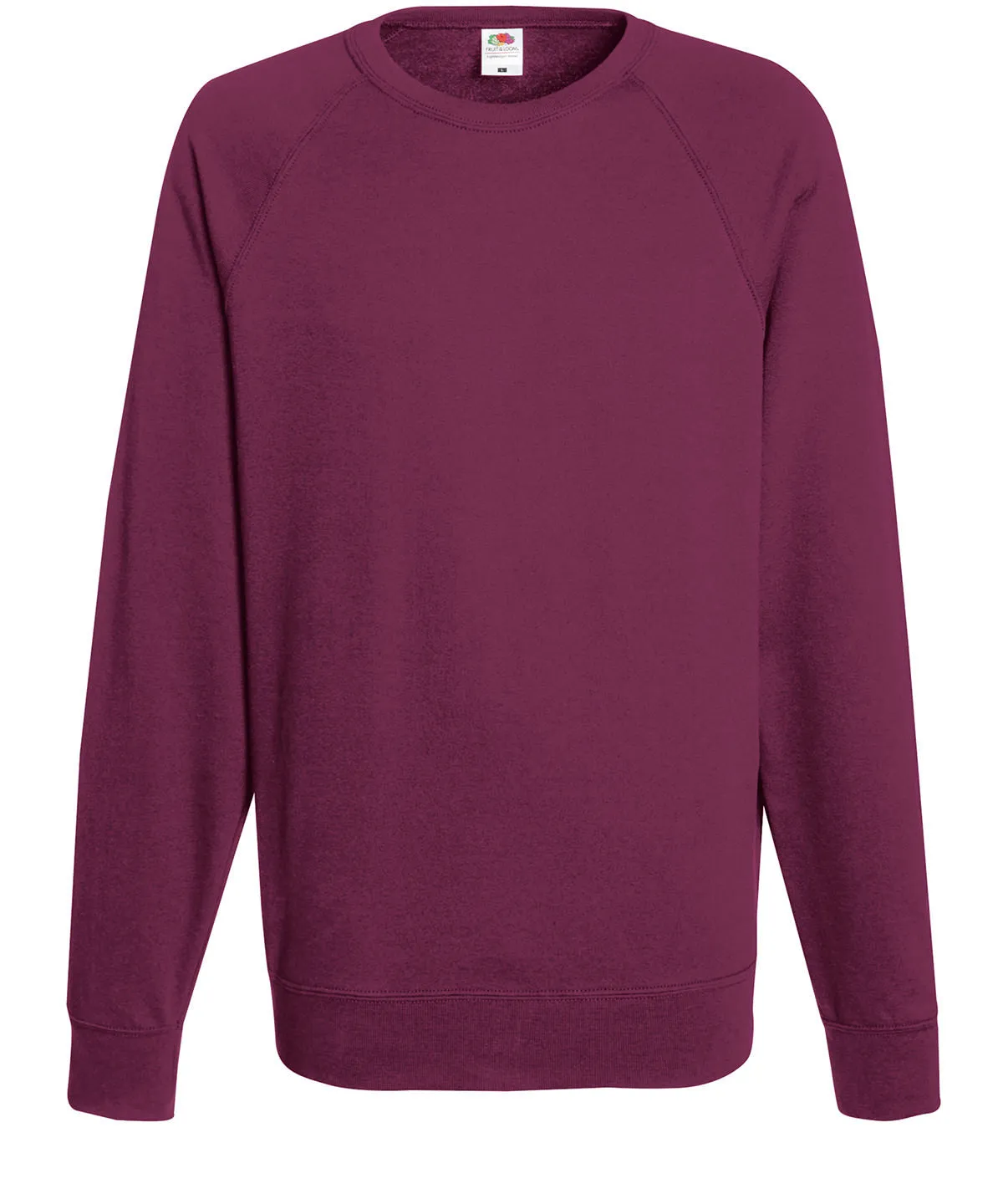 Burgundy - Lightweight raglan sweatshirt