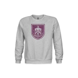 Burnley FC Color Badge Youth Crewneck Sweatshirt - Grey