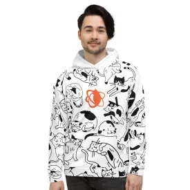 Cats! All over! Unisex Hoodie