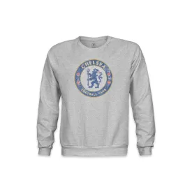 Chelsea FC Color Badge Youth Crewneck Sweatshirt - Grey