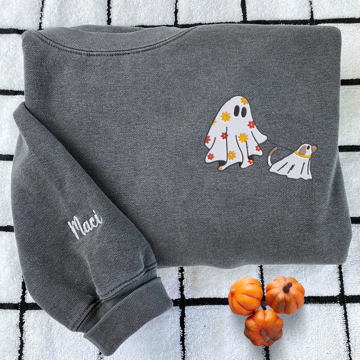 Comfort Colors® Сute Ghost Walking Dog Shirt or Sweatshirt