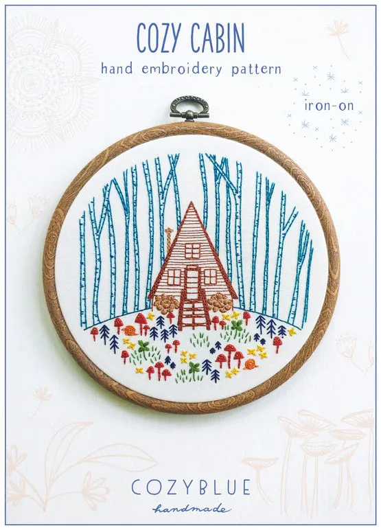 Cozy Blue Iron-On Embroidery Patterns