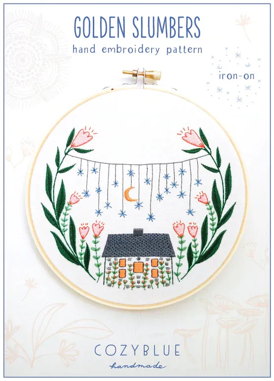 Cozy Blue Iron-On Embroidery Patterns