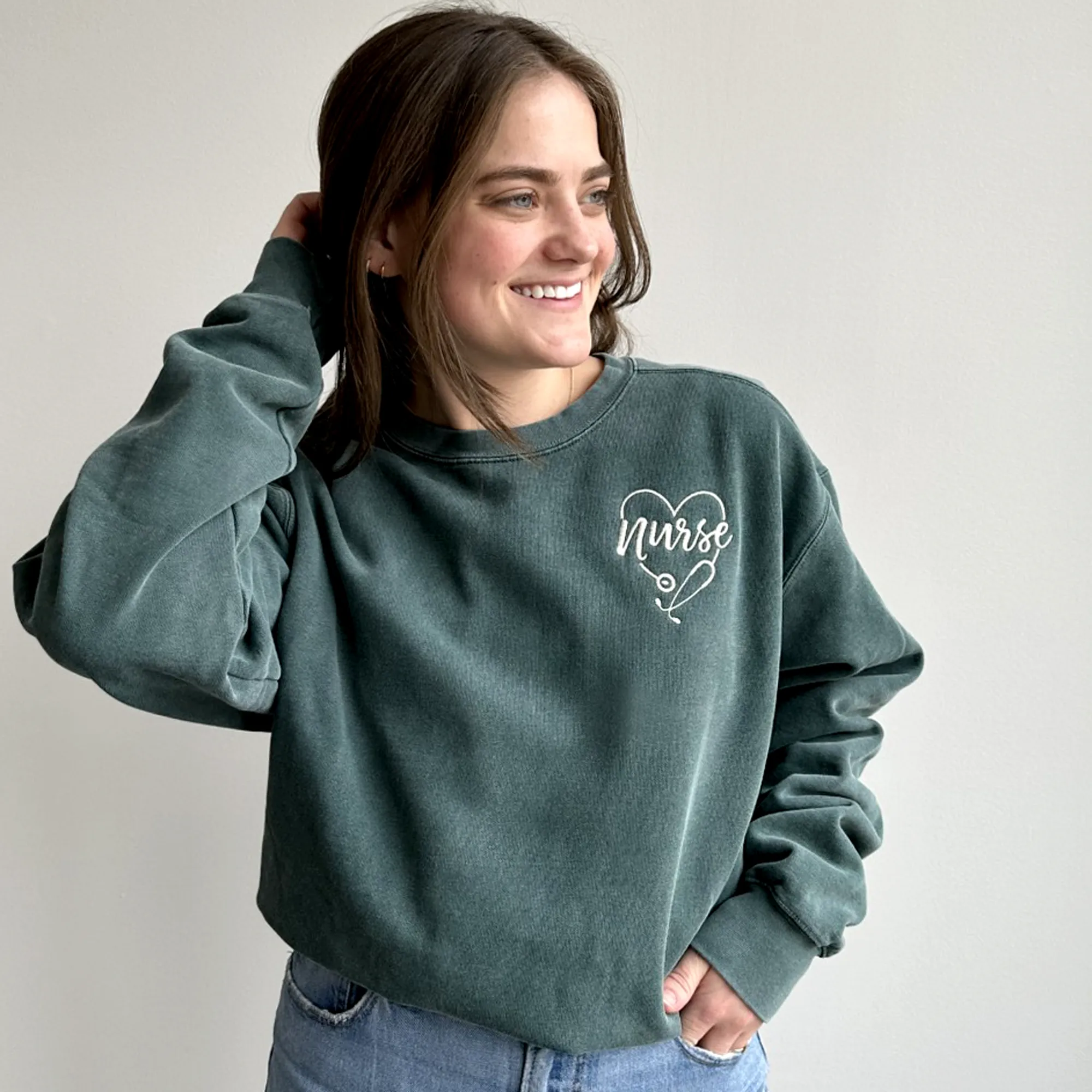 Cozy Comfort Colors Nurse Sweatshirt