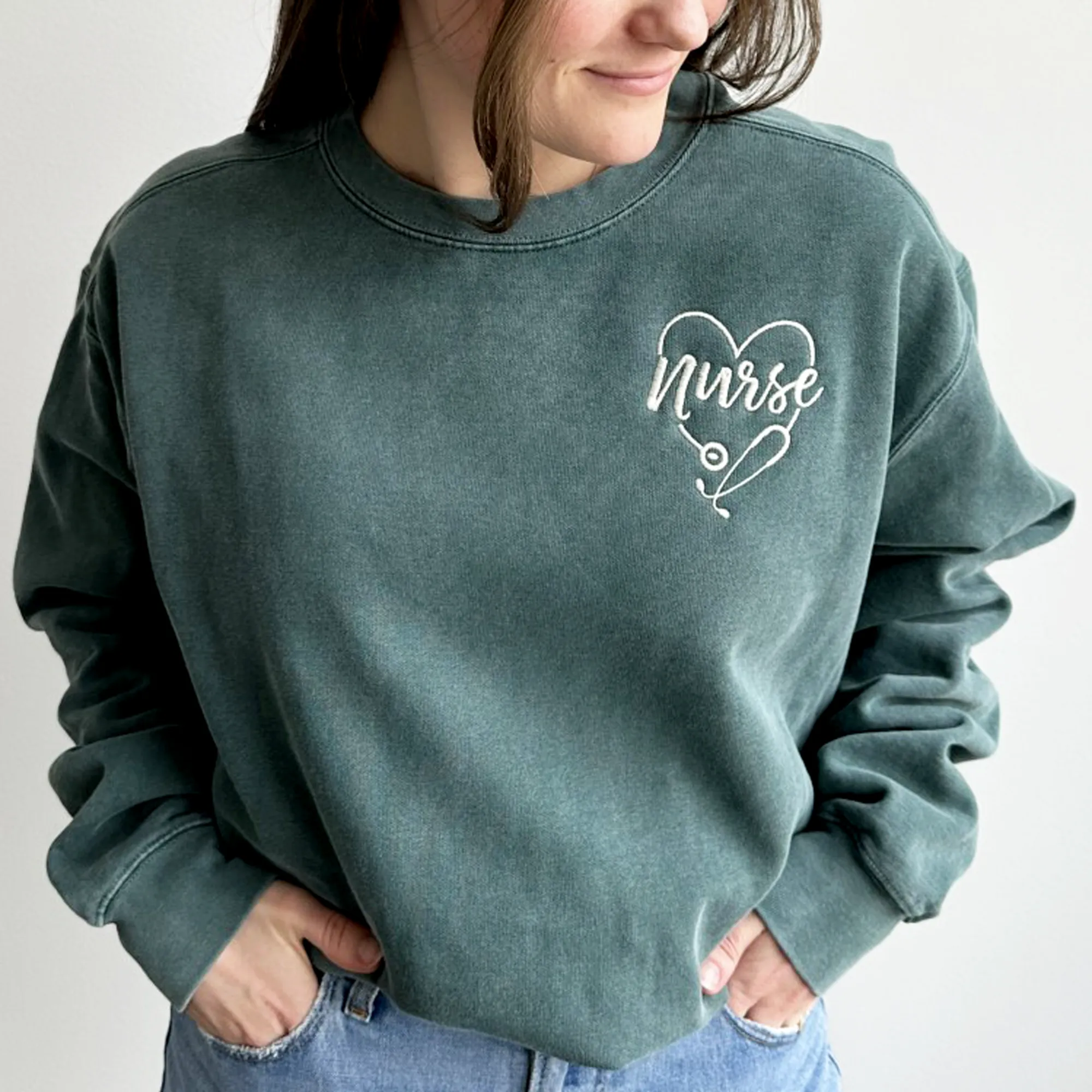 Cozy Comfort Colors Nurse Sweatshirt