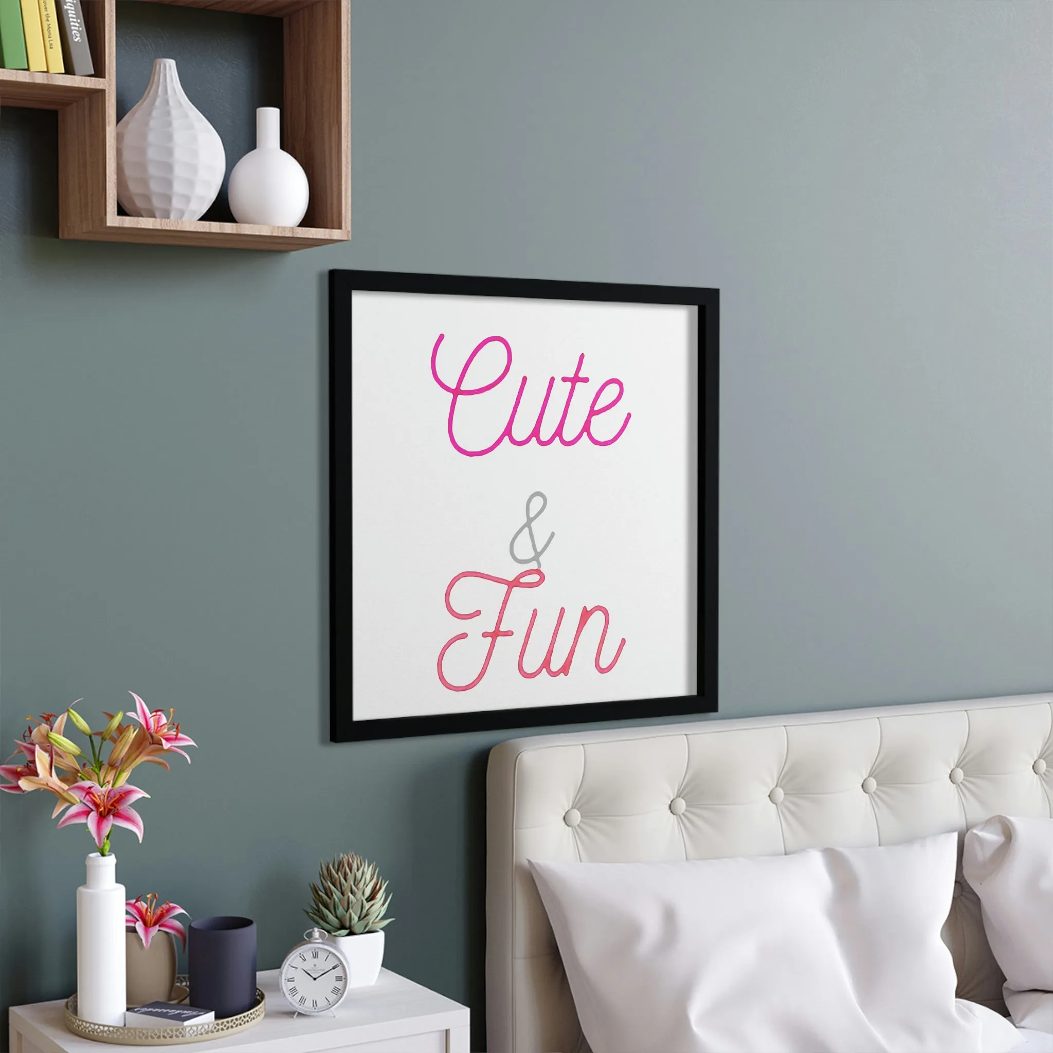 Cute and Fun Framed Poster