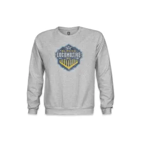 El Paso Locomotive FC Color Badge Youth Crewneck Sweatshirt - Grey