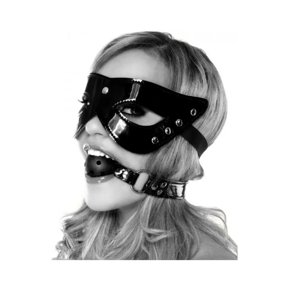 Fetish Fantasy Limited Edition Masquerade Mask and Ball Gag