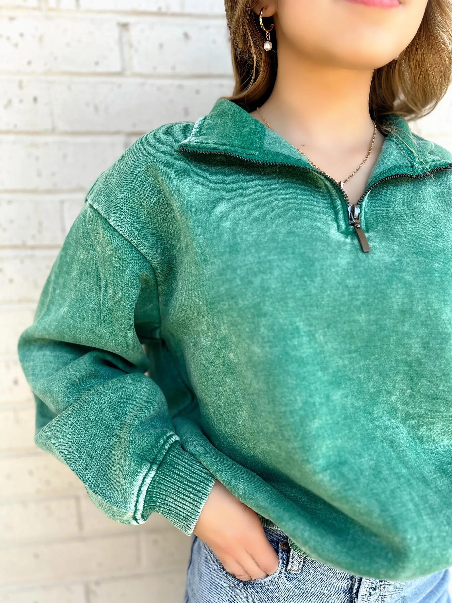 Find Out Half Zip Pullover - 4 colors