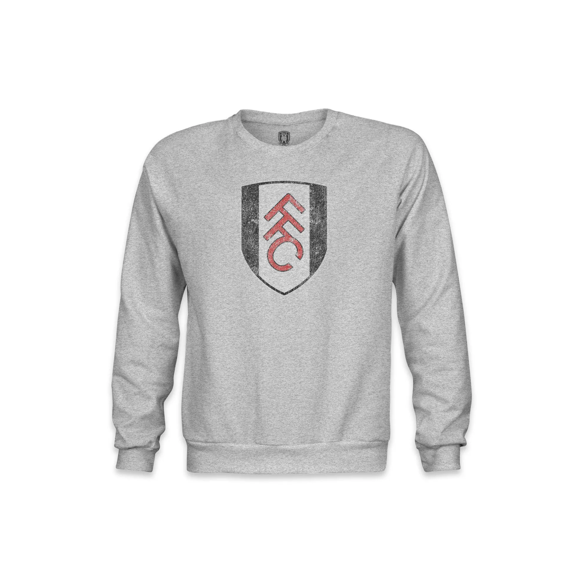 Fulham FC Color Badge Youth Crewneck Sweatshirt - Grey