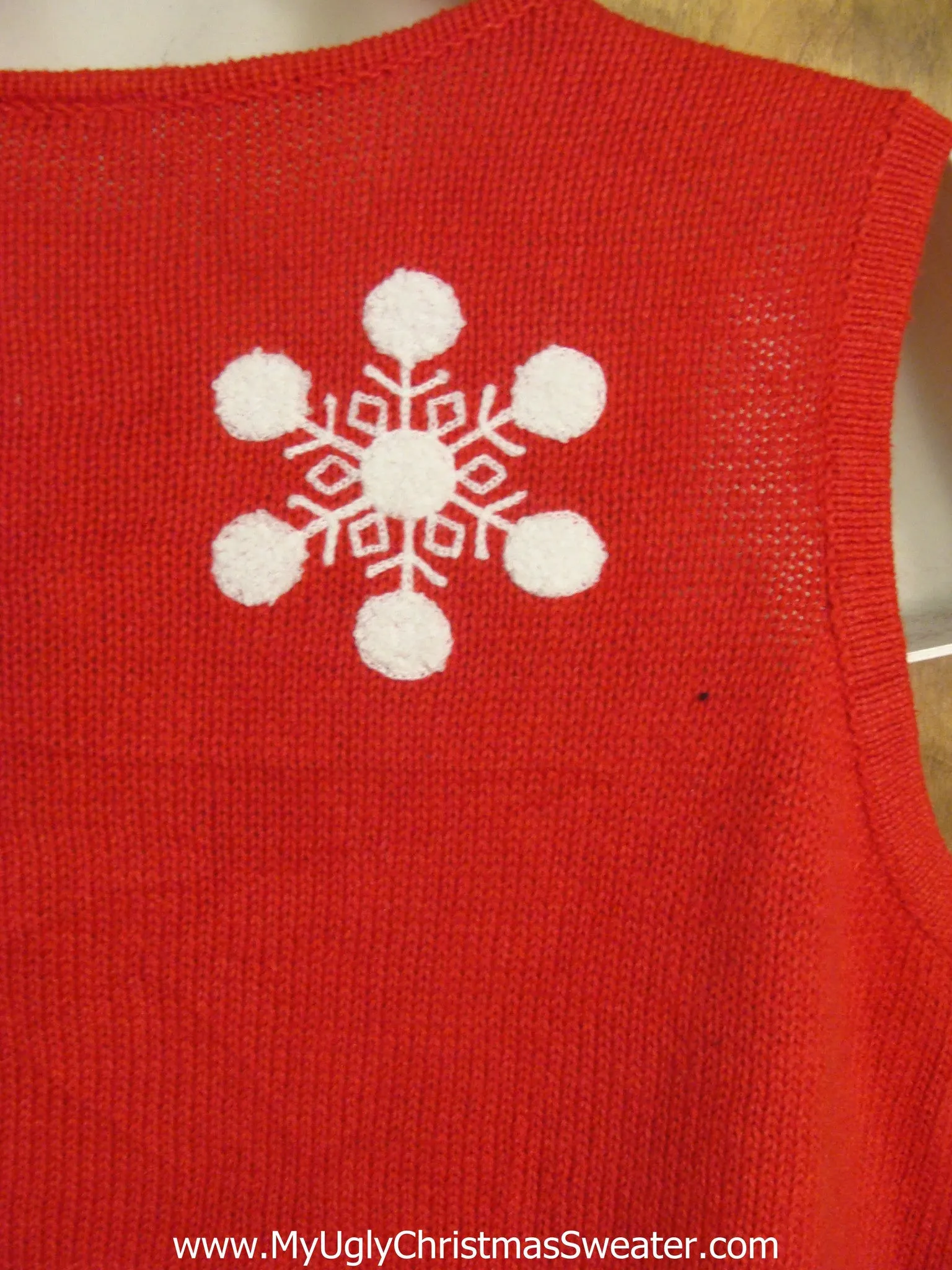 Fun Snowflakes Cute Christmas Sweater Vest