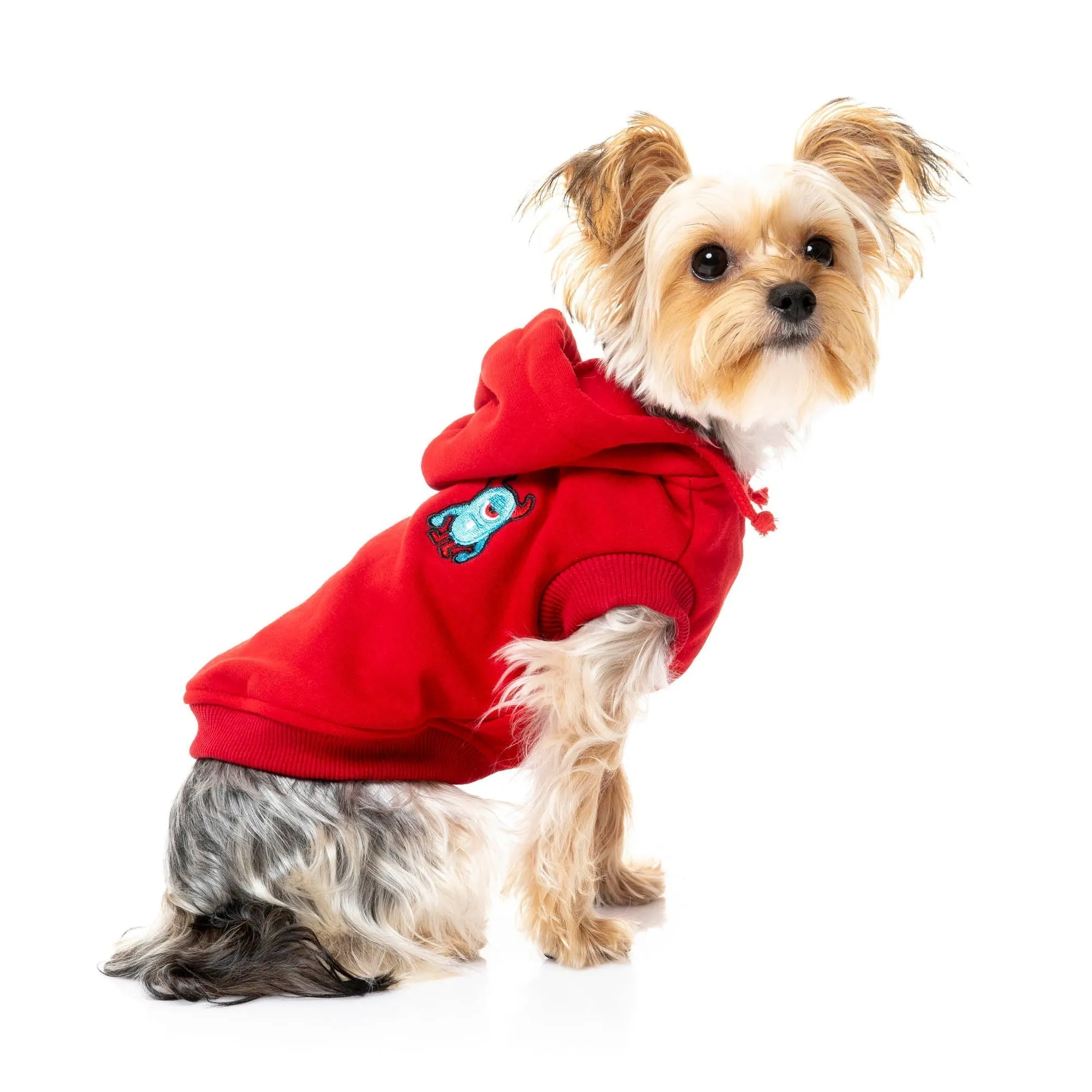 FuzzYard Apparel Yardsters Dog Hoodie Red Size 2 XSmall***