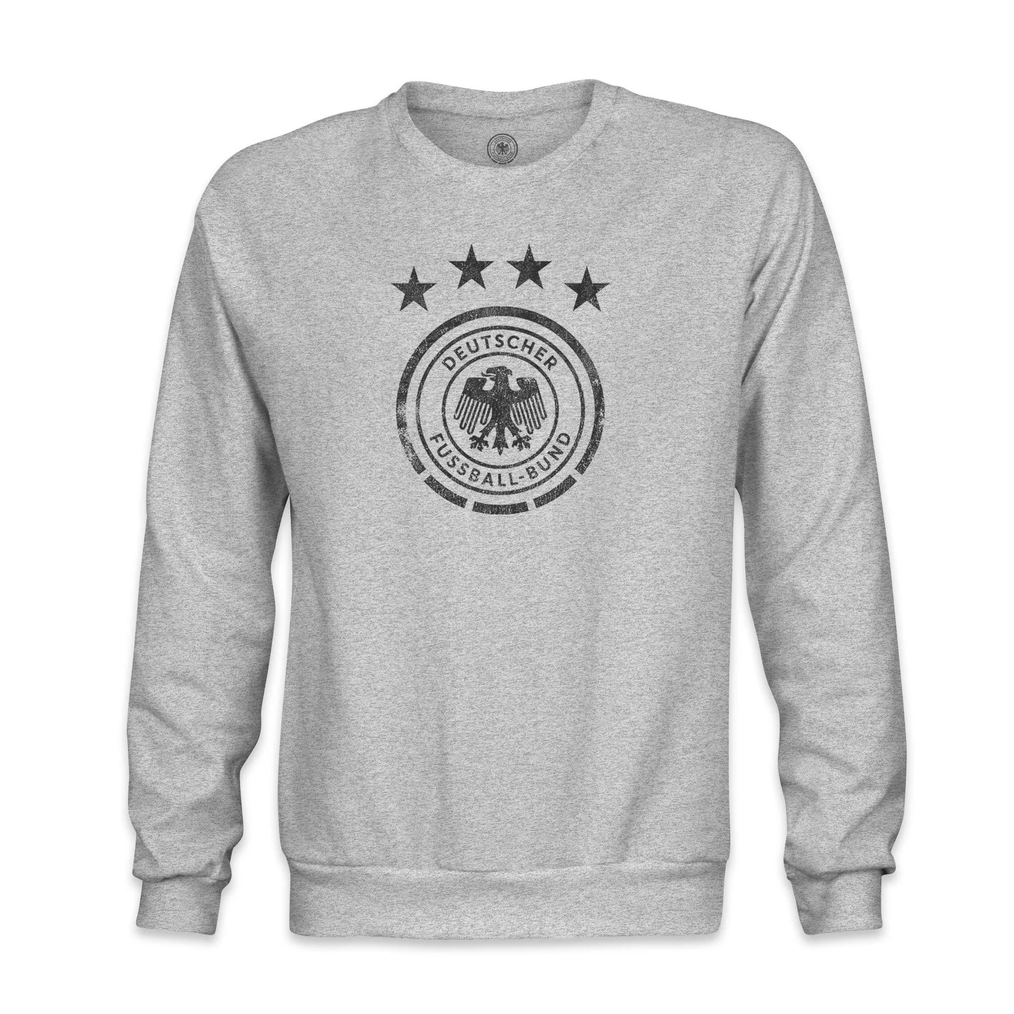 Germany DFB Mono Badge Crewneck Sweatshirt - Grey