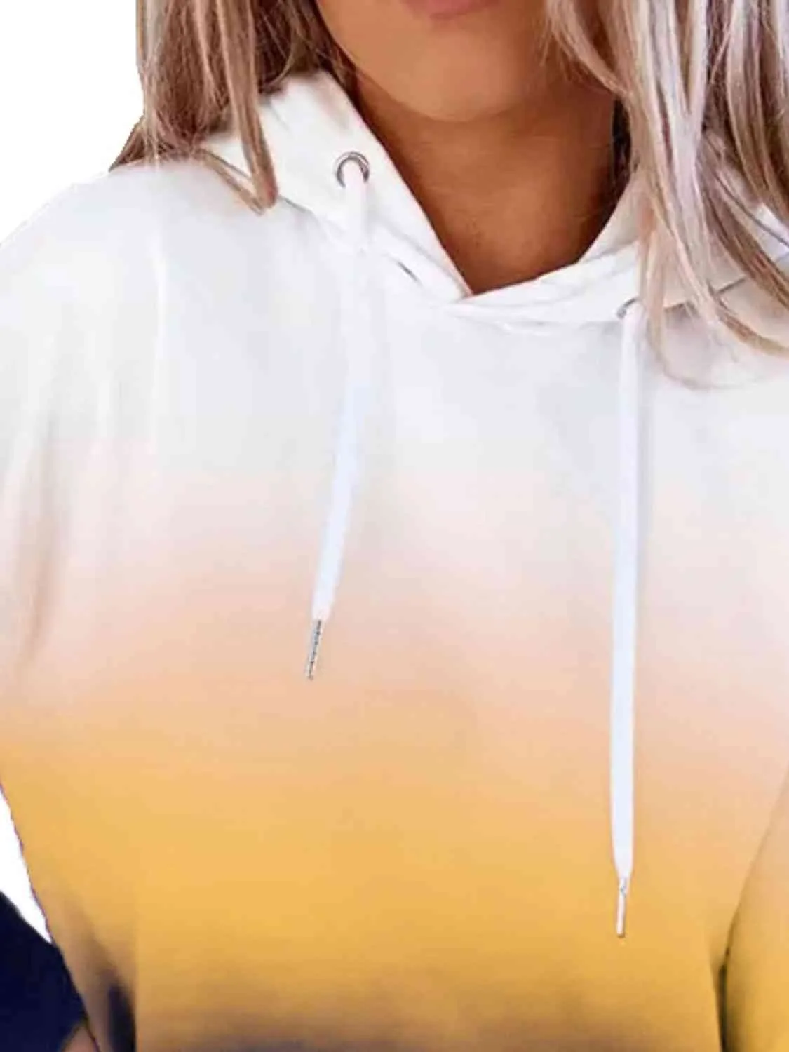 Gradient Drawstring Hoodie