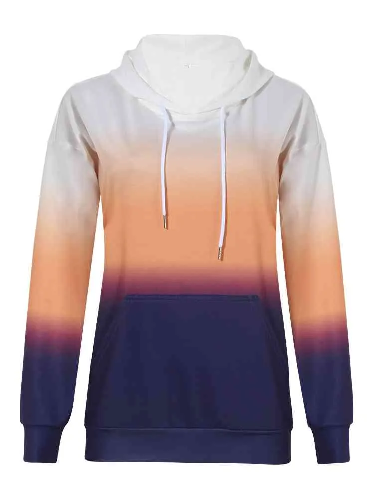 Gradient Drawstring Hoodie