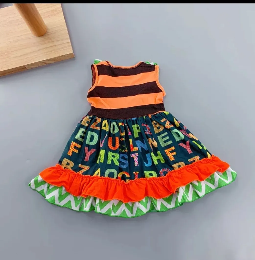 Green Alphabet Dress