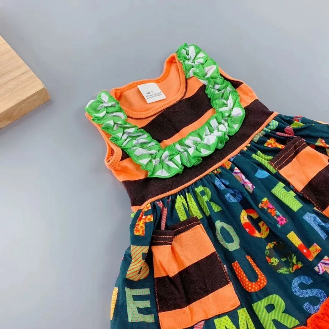 Green Alphabet Dress