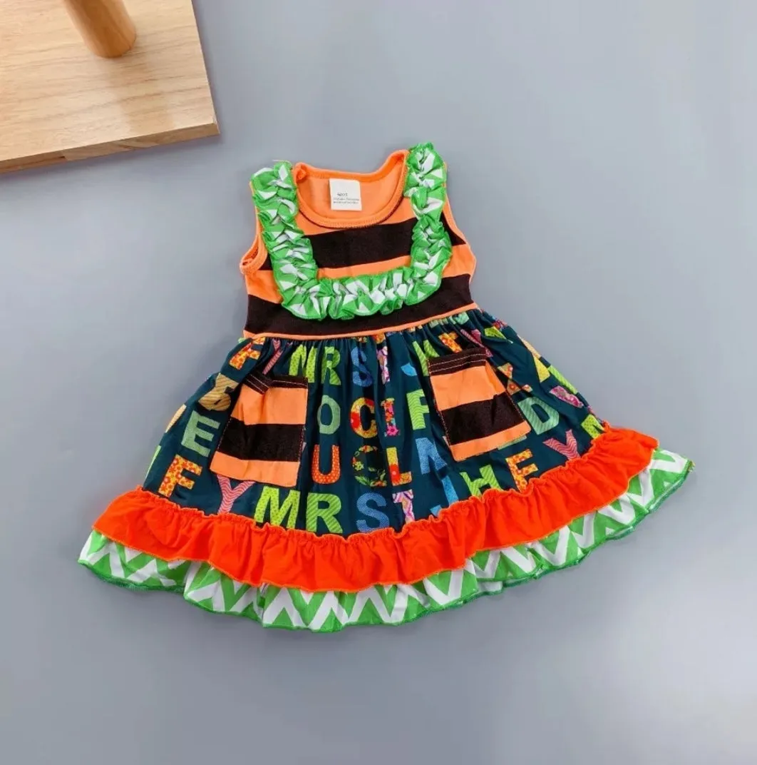 Green Alphabet Dress