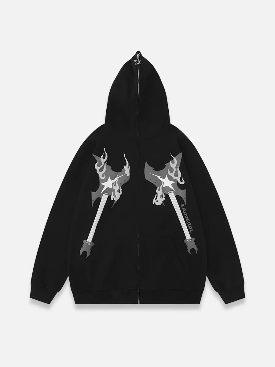 Guitar Zip-Up Hoodie