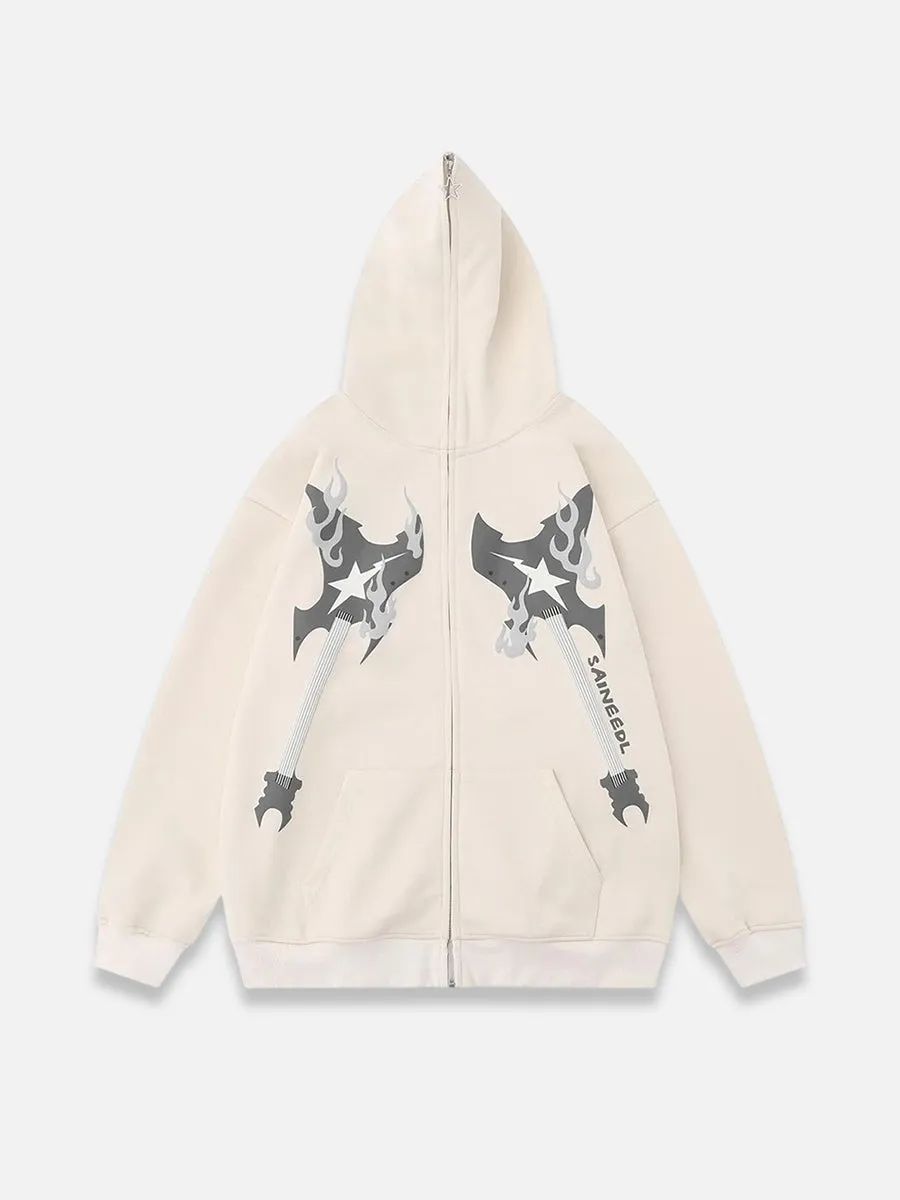 Guitar Zip-Up Hoodie