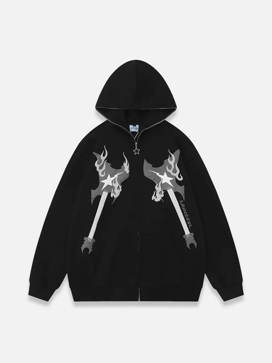 Guitar Zip-Up Hoodie