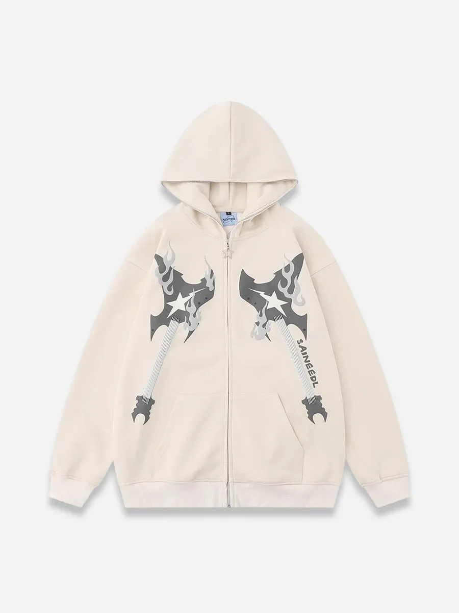 Guitar Zip-Up Hoodie