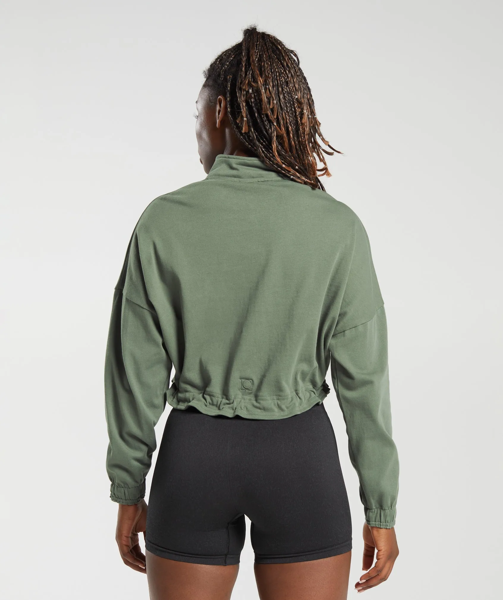 Gymshark Lifting Lightweight 1/4 Zip Pullover - Dusk Green