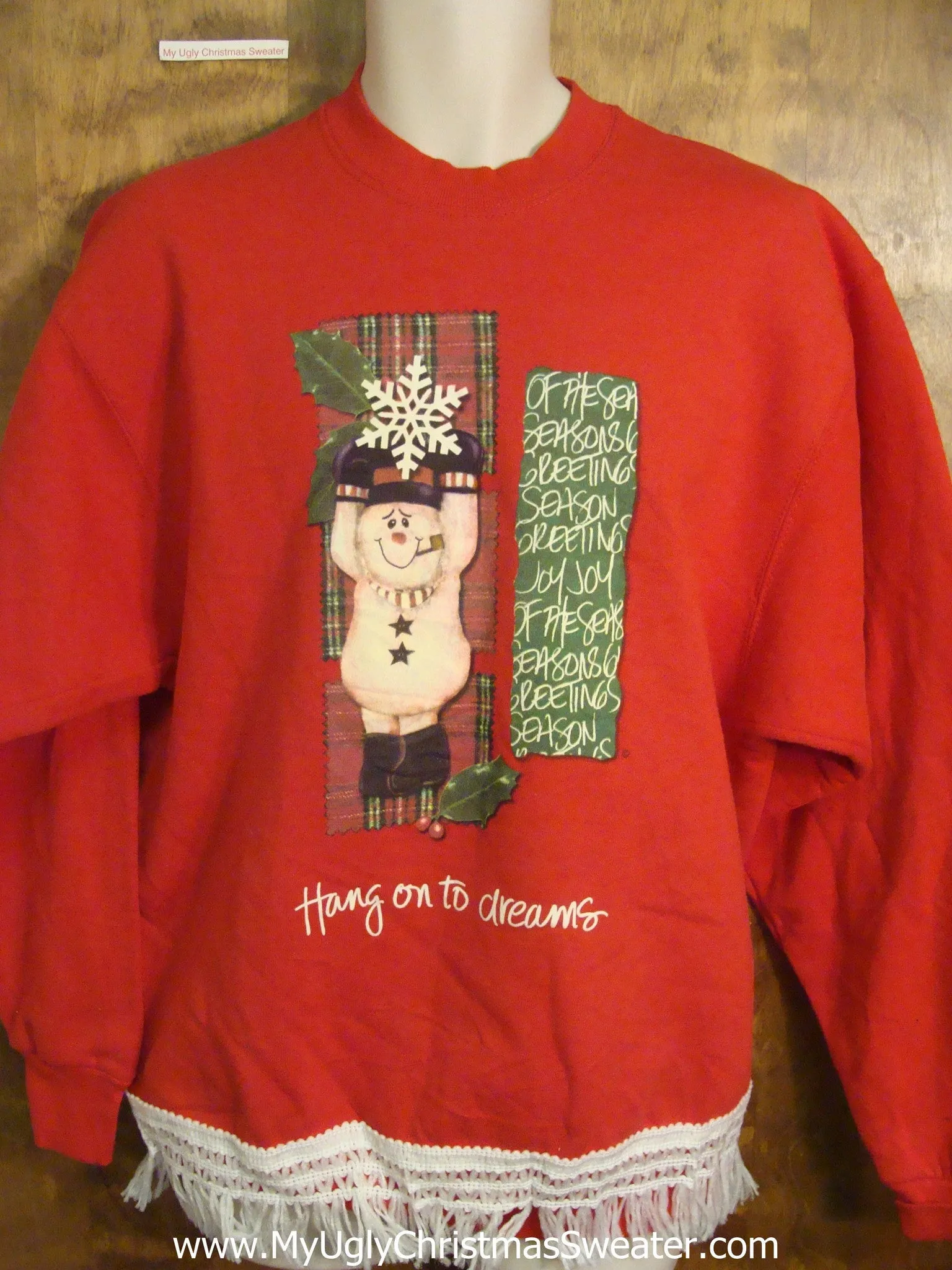 Hang On To Dreams Christmas Sweatshirt